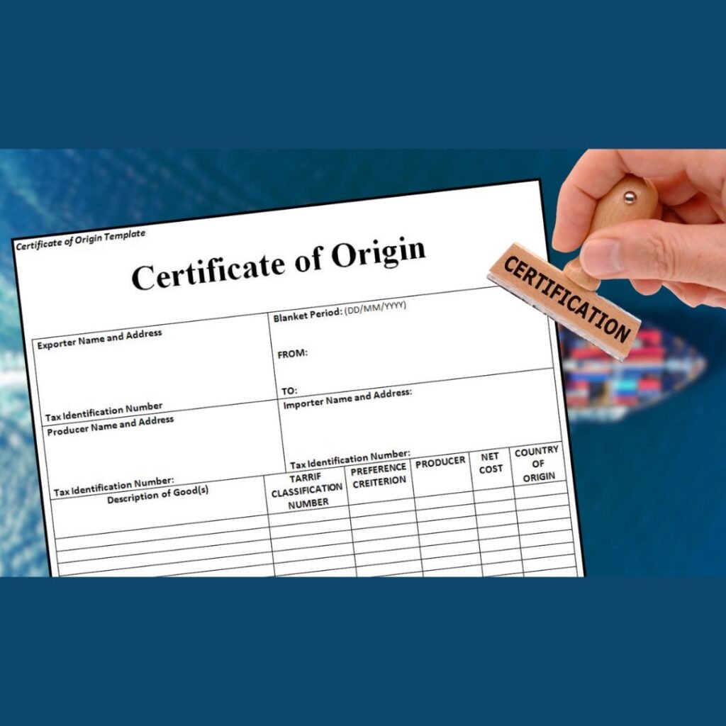 certificate of origin